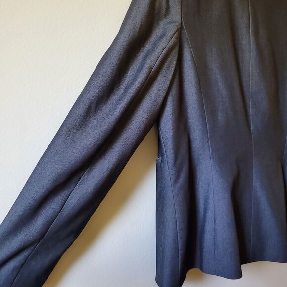 APOSTROPHE Stretch Blazer Womens Size 12 Gray Wear to Work Career - Picture 7 of 12